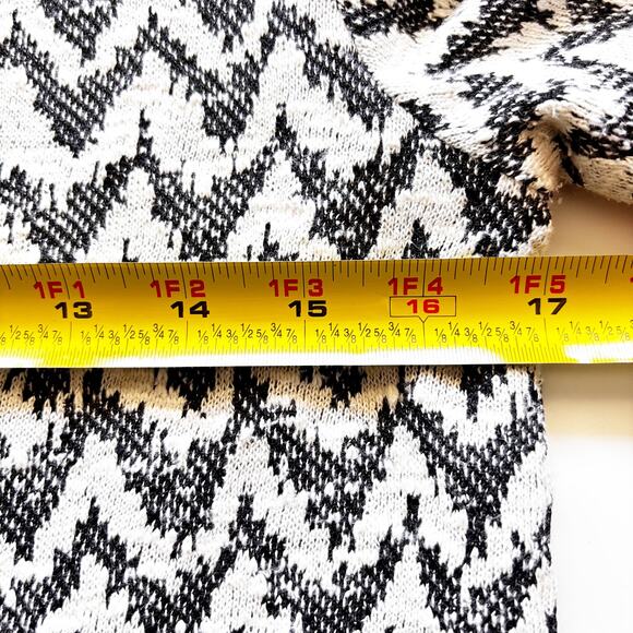 Anthropologie Postmark Sz S B&W Tunic Mid Mod 60s/70s Style Dress Vegan Leather - Picture 6 of 11